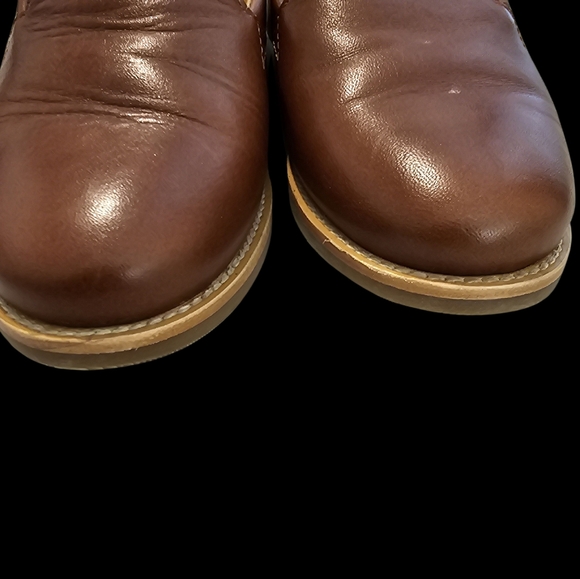 Patina Brown Leather Loafers shoes for Women sz 7.5 Portland - Picture 5 of 7